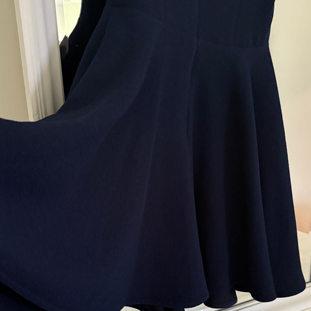 Sandro Elegant Navy Backless Dress size 1 - Picture 6 of 7